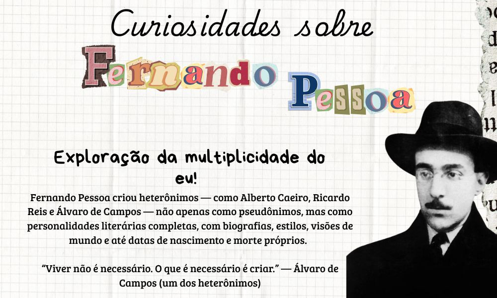 Alberto Caeiro, um dos heterônimos de Fernando Pessoa, é conhecido por sua poesia simples, direta e ligada à natureza. Em obras como O Guardador de Rebanhos, ele expressa uma visão clara da vida, rejeitando simbolismos e buscando apenas o que é real e visível.

No perfil @classicos, vamos publicar suas obras completas que estão em domínio público, por isso, fiquem ligados nas próximas postagens do perfil.