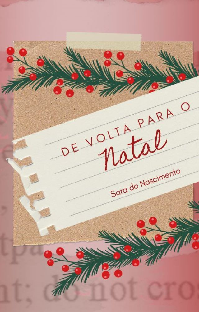 Essa aqui é a capa de um conto de natal que fiz em 2024 - me contem se ela chama a atenção de vocês!