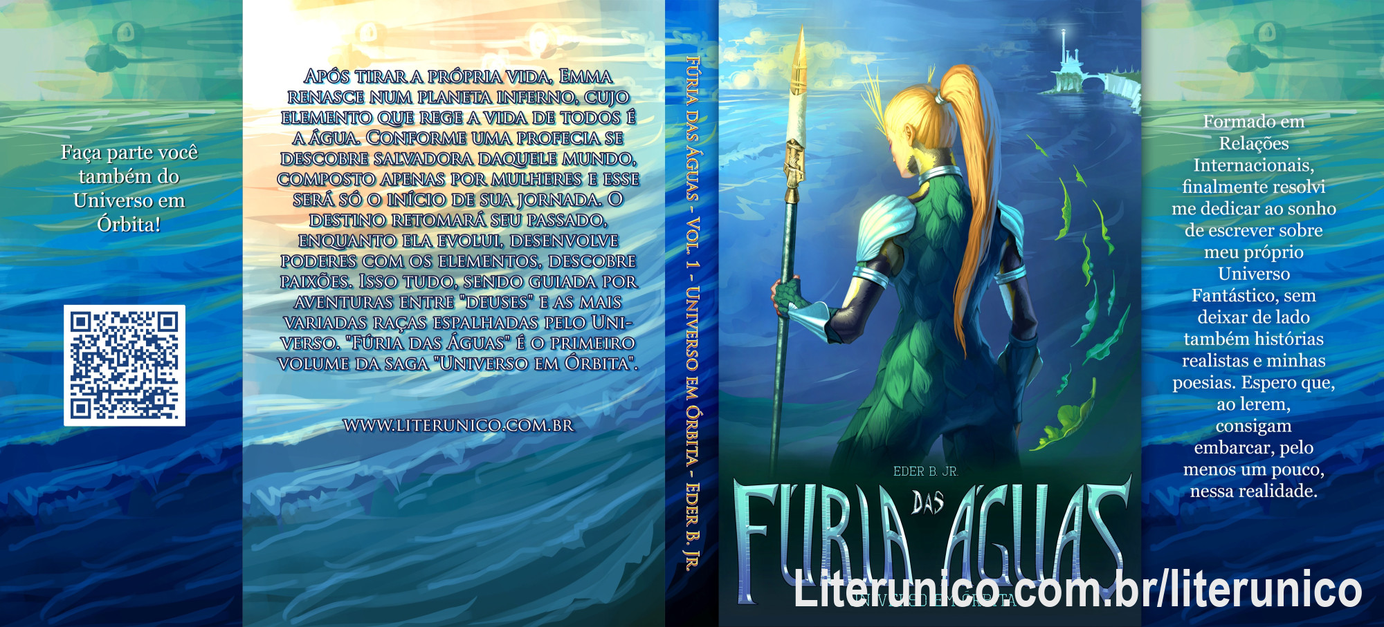 Fúria das Águas

Sinopse

Após tirar a própria vida, Emma renasce num planeta inferno, cujo elemento que rege a vida de todos é a água. Conforme uma profecia se descobre salvadora daquele mundo composto apenas por mulheres e esse será só o início de sua jornada. O destino retomará seu passado, enquanto ela evolui, desenvolve poderes com os elementos, descobre paixões. Isso tudo, sendo guiada por aventuras entre "deuses" e as mais variadas raças espalhadas pelo Universo. "Fúria das Águas" é o primeiro volume da saga "Universo em Órbita".

https://literunico.com.br/bibi/?book=FURIA.epub