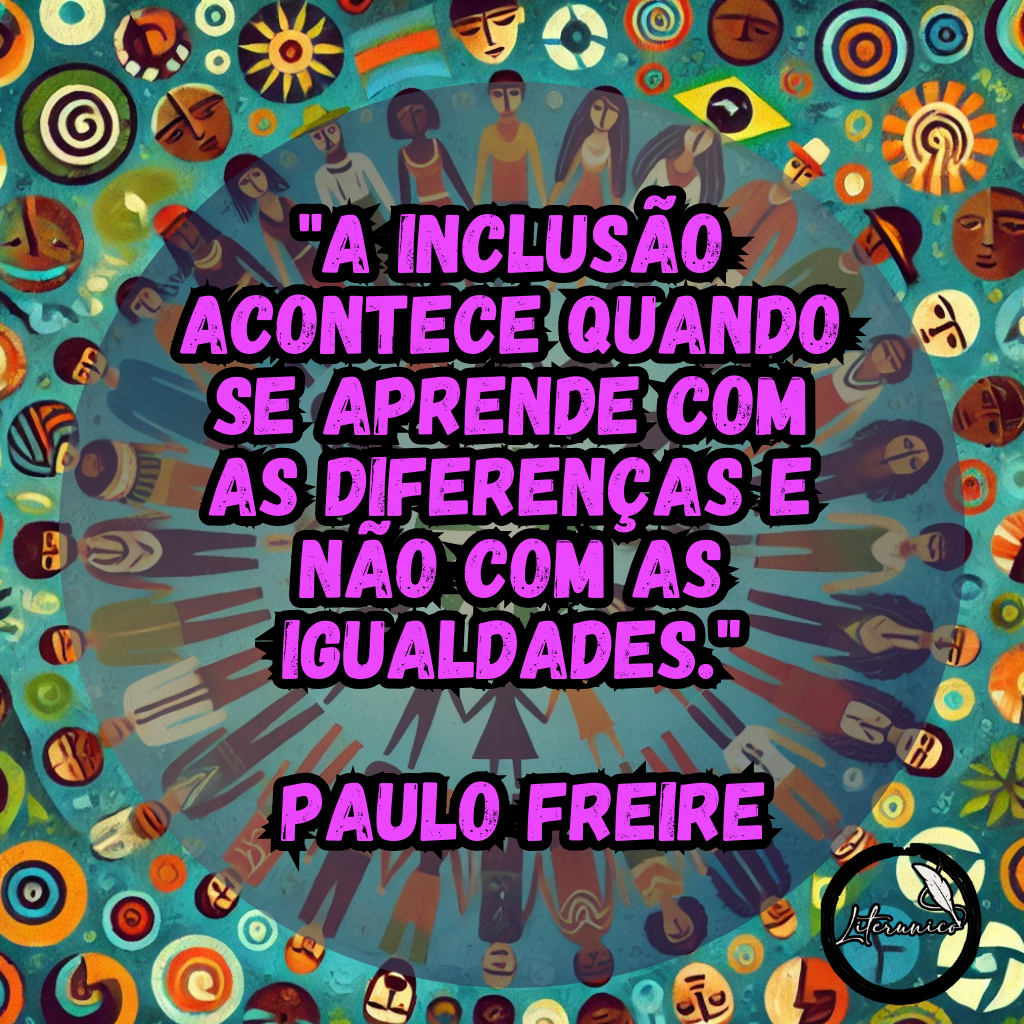 #Bom dia! Hoje é terça-feira, 3 de dezembro de 2024.

Palavra do dia:

#𝕀𝕟𝕔𝕝𝕦𝕤ã𝕠

Frase do dia:
"A inclusão acontece quando se aprende com as diferenças e não com as igualdades." — Paulo Freire 

Datas comemorativas de hoje:

Dia Internacional das Pessoas com Deficiência

Dia Nacional de Combate à Pirataria e à Biopirataria

Dia do Delegado de Polícia