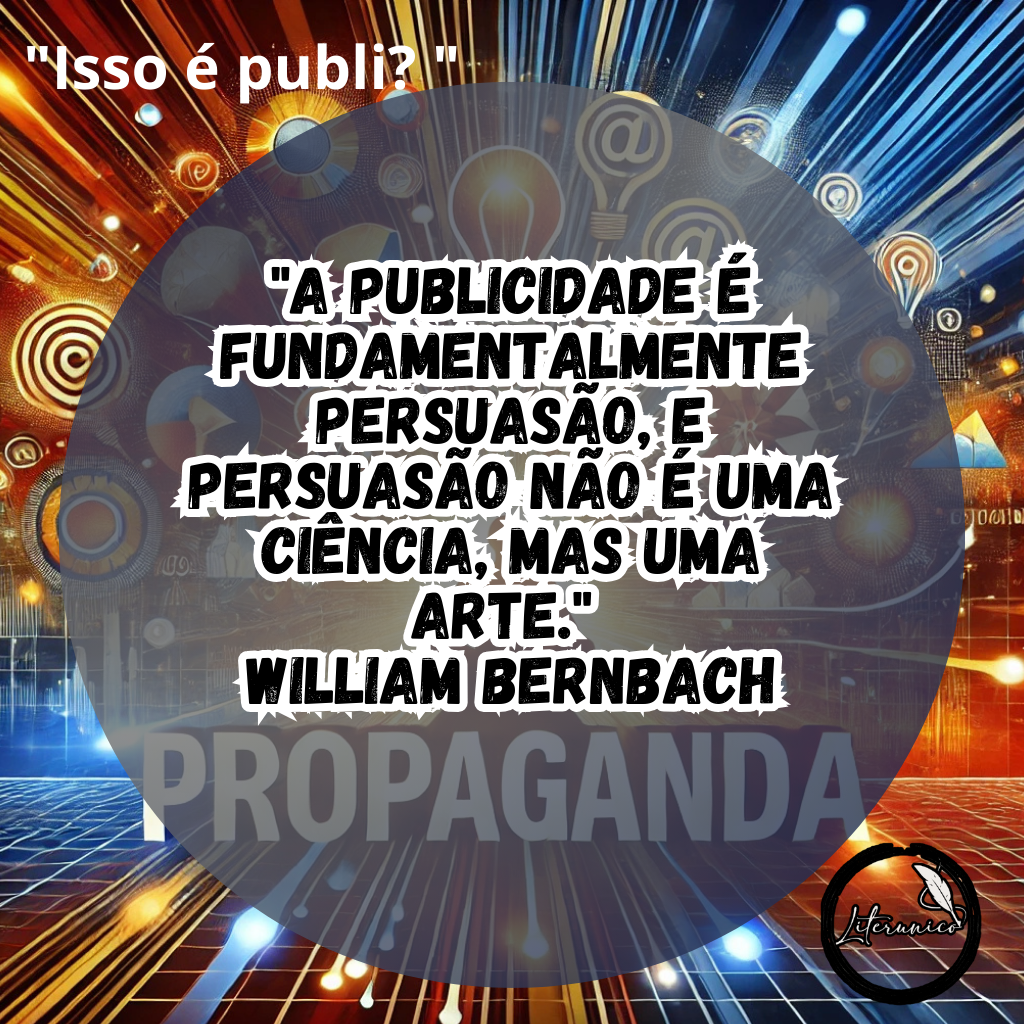 #Bom dia! 
Palavra do dia:

#ℙ𝕣𝕠𝕡𝕒𝕘𝕒𝕟𝕕𝕒

Frase do dia:
"A publicidade é fundamentalmente persuasão, e persuasão não é uma ciência, mas uma arte." — William Bernbach

Datas comemorativas de hoje, 4 de dezembro de 2024:

Dia do Trabalhador nas Minas de Carvão

Dia Mundial da Propaganda

Dia do Orientador Educacional

Dia do Pedicuro