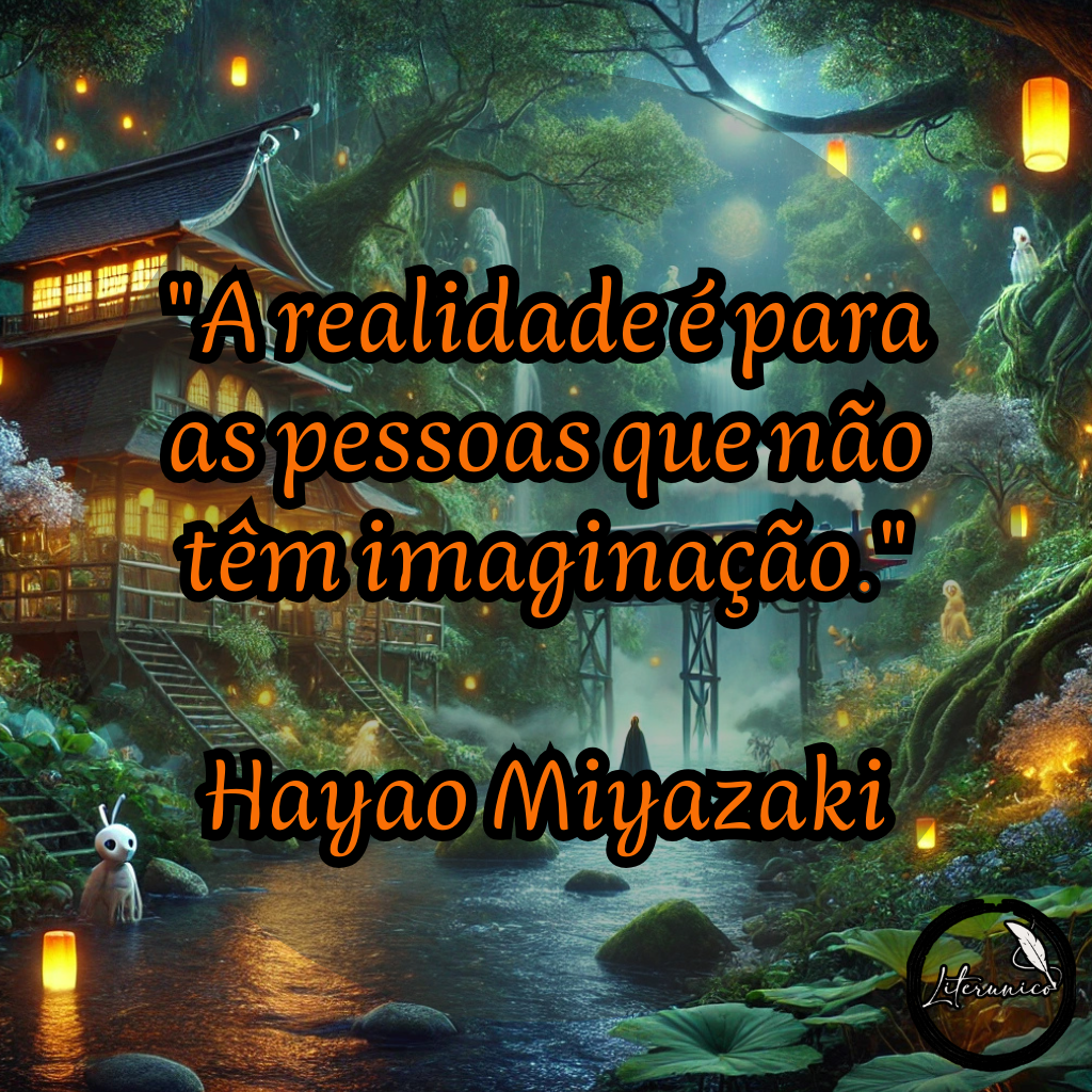 #Bom dia!

Palavra do dia:
#𝕀𝕄𝔸𝔾𝕀ℕ𝔸ÇÃ𝕆

Frase do dia:
"A realidade é para as pessoas que não têm imaginação."
— Hayao Miyazaki 

Datas comemorativas de hoje, 5 de janeiro de 2025:

Dia Nacional da Tipografia — Celebrando a arte e a técnica da impressão e design de tipos.

Aniversariantes:

Hayao Miyazaki (1941) — Diretor e animador japonês, criador de obras como A Viagem de Chihiro.