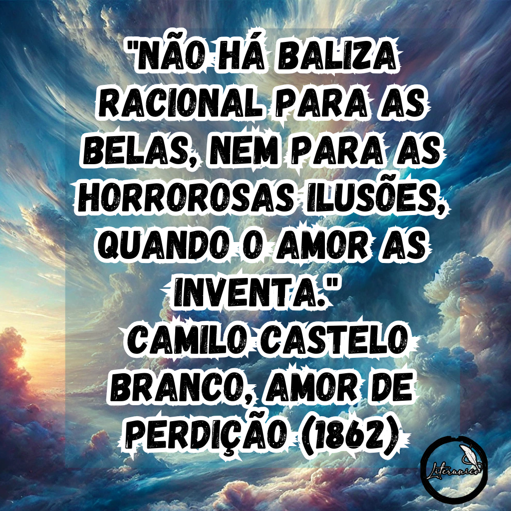 #Bom dia!

Palavra do dia:
#𝕀𝕝𝕦𝕤ã𝕠

Frase do dia:
"Não há baliza racional para as belas, nem para as horrorosas ilusões, quando o amor as inventa." — Camilo Castelo Branco, Amor de Perdição (1862)

Datas comemorativas de hoje, 16 de março de 2025:

Dia Nacional de Conscientização sobre as Mudanças Climáticas

Dia Nacional do Ouvidor

Dia do Agente Penitenciário Federal

Dia do Médico Clínico

Aniversariantes:

Camilo Castelo Branco (1825-1890)

Bernardo Bertolucci (1941-2018)

Juca de Oliveira (1935)

Bruno Barreto (1955)

Alan Tudyk (1971)

Victor Garber (1949)