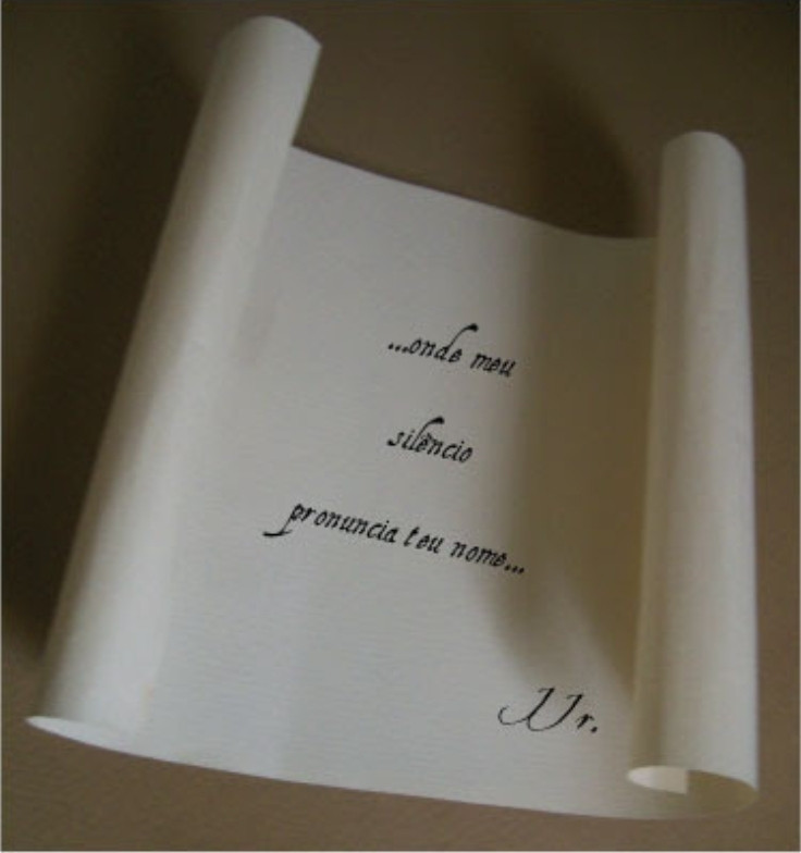 Cartas. 

"...onde meu
silêncio 
pronuncia teu nome..."

JJr.