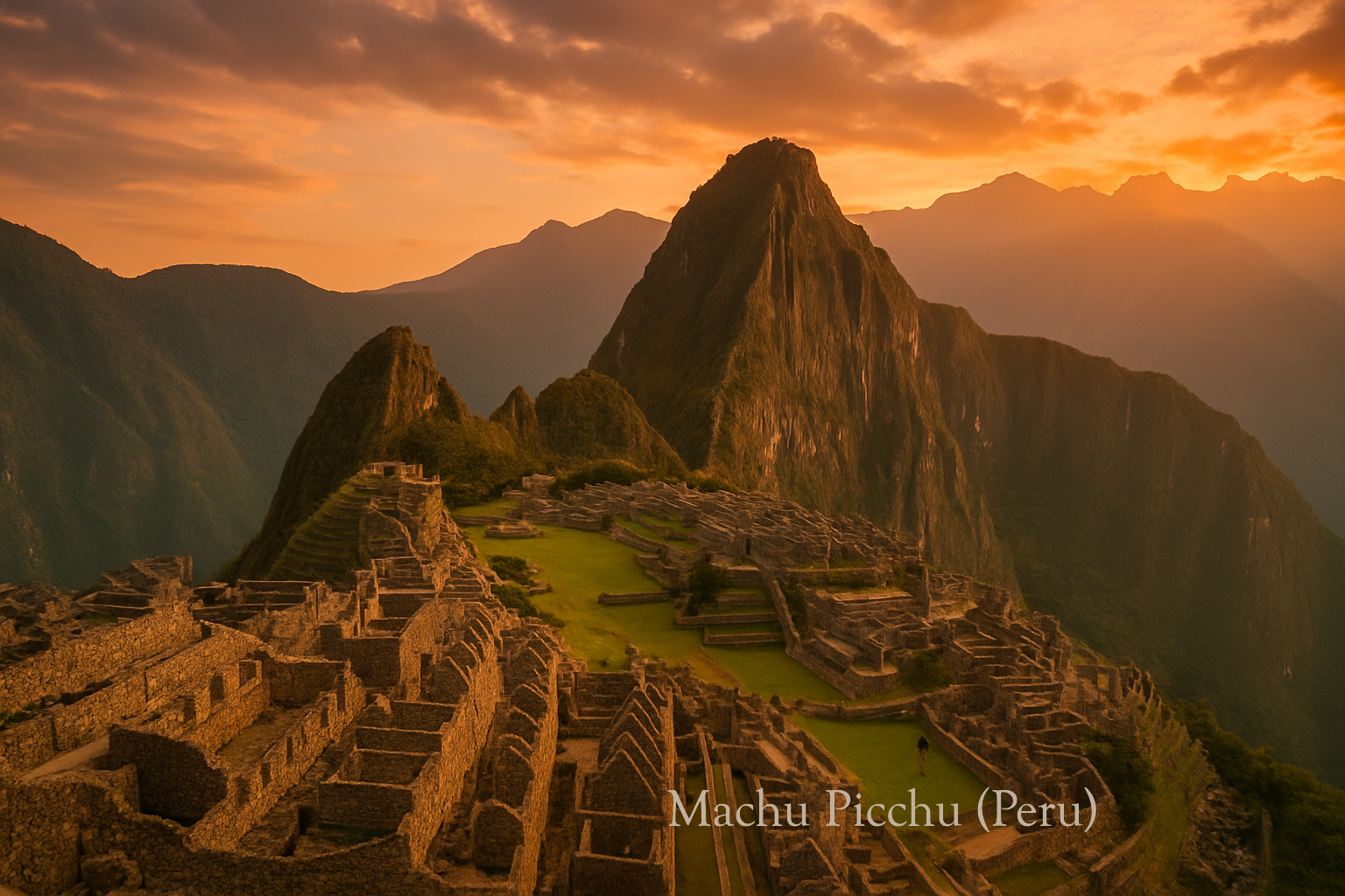 CAPÍTULO - II

⚡ Maravilha Antiga – Estátua de Zeus (Grécia)
Um estrondo ecoa como trovão.
As nuvens se abrem feito cortinas — e surge o rei do Olimpo.
Sentado no trono com autoridade divina: doze metros de puro ouro, ébano e glória.
Na mão direita, a vitória; na esquerda, o cetro dos deuses. 
Construída por Fídias, para lembrar aos mortais que os seres supremos mandam no jogo.
Zeus olha para as Sete jovens, ergue uma sobrancelha de marfim e diz:
— Moderninhos, vocês têm selfies demais e reverência de menos.
Um raio cai no cenário.
Silêncio absoluto.
A estátua cintila entre gemas preciosas.
Ninguém ousa responder.
________________________________________
🏔️ Maravilha Moderna – Machu Picchu (Peru)
Ela surge como profecia nascida de montanha, silenciosa e sagrada:
Uma cidade inteira construída a quase dois mil e quatrocentos metros de altura, encaixando rochas com tanta precisão que nem uma folha de papel passa entre elas.
Machu Picchu ergue o que seria sua “voz” ancestral:
— Grande Zeus, não precisa exagerar nos efeitos especiais.
— No meu período, poder era silêncio, altitude e… estratégia.
Zeus rebate:
— Altitude? Eu moro no Olimpo, lembra?
Machu Picchu, tranquila como uma lhama sábia, responde apenas com existência — sólida e eterna.
Mas a plateia aplaude a engenharia da civilização inca.
E Zeus, mesmo contrariado, aceita: os Andes também têm suas divindades.
________________________________________
🌙 Maravilha Antiga – Templo de Ártemis (Turquia)
Ele chega cercado de cento e vinte e sete colunas — como um exército de mármore.
É tão grandioso que dizem ter sido reconstruído três vezes, renascendo após desastres.
O Templo cede a palavra à deusa da caça, que fala:
— Eu era museu e galeria de arte num só corpo.
Ela lança uma flecha imaginária para o teto, só por glamour. O tecido cósmico se rasga e estrelas caem, bordando o mar.
Ártemis retorna ao monumento, que é ovacionado, e exala fragrâncias de flores noturnas que deixam o público enfeitiçado.
________________________________________
🐍 Maravilha Moderna – Chichén Itzá (México)
A música muda — tambores maias tocam o ritmo do tzolkin.
Surge Kukulkán, pirâmide com escadarias alinhadas ao Sol.
A serpente de luz do equinócio toma forma.
Chichén Itzá cumprimenta com elegância:
— Saudações, Ártemis. Vejo que seu templo era famoso pela forma.
— O meu… pela transformação.
Ártemis responde com sorriso de predadora:
— Meu querido, rituais sob a lua eu inventei.
— Mas confesso que sua serpente é poesia que desce degraus.
Um encantamento paira no ar. Uma coruja pia para quebrar o feitiço.
________________________________________

O desfile continua no Capítulo III