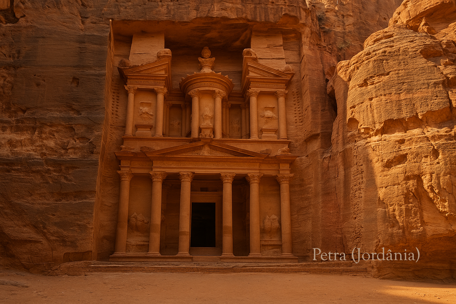 CAPÍTULO - IV

🌿 Maravilha Antiga – Jardins Suspensos da Babilônia (Iraque)
O vento sopra. Um aroma intenso de verde invade a passarela.
Em meio a águas artificiais, palmeiras e flores exóticas,
os Jardins Suspensos surgem como canteiros suntuosos.
Construídos — dizem — pelo rei Nabucodonosor II
para matar a saudade da esposa Amitis, que sonhava com montanhas e florestas.
A vegetação então sussurra ao vento:
— Ninguém sabe onde exatamente existimos.
— Alguns até duvidam da nossa existência.
Uma árvore imensa declara:
— Somos o paraíso de namoros que virou lenda.
E a lenda...  vira maravilha. 💚
Ele se desfaz como miragem em alto mar, deixando os arqueólogos com o olhar perdido entre a realidade e a ilusão.

________________________________________
🏛️ Maravilha Moderna – Petra (Jordânia)
As luzes mudam de cor — tons rosados revelam paredes esculpidas diretamente na rocha. Exibe um sistema de canalização de água desafiador para sua época.
Petra desfila, imponente como o deserto e silenciosa como segredos milenares.
Capital dos nabateus, guardiã de rotas comerciais,
seu olhar traz de volta os Jardins com admiração e serenidade:
— Querido, você vive no imaginário.
Eu… sobrevivo no silêncio das pedras.
Os Jardins retrucam, brilhando como visão elegante:
— E quem disse que existir é apenas ocupar um lugar físico?
A cidade rosa baila diante do pano de fundo e canta:
— Você representa o que o coração quer lembrar.
Eu… o que o mundo tenta esquecer e não consegue.
E por um instante raro, os dois se admiram.
Com olhar babilônico, ele sussurra:
— Sua cor é linda!
Petra fica vermelha e sorri:
— Confesso que seu perfume me atrai.
Os mais enigmáticos.
Os mais poéticos.
As mais inesquecíveis.
Os convidados assoviam, aplaudem e se desdobram tentando alcançar as celebridades que seduzem e brincam com as eras.

________________________________________

🎭 Encerramento do Desfile
As quatorze maravilhas se alinham.
O palco treme. O mundo prende a respiração.
As luzes do anfiteatro da História oscilam.
O som do Universo é ampliado.
Uma voz divina ecoa:
— O que torna alguém uma maravilha
não é como foi feito…
mas como continua inspirando.
Os aplausos sacodem a eternidade.
A presença estabelece o que o Chronos não consegue apagar.

@rschumaher