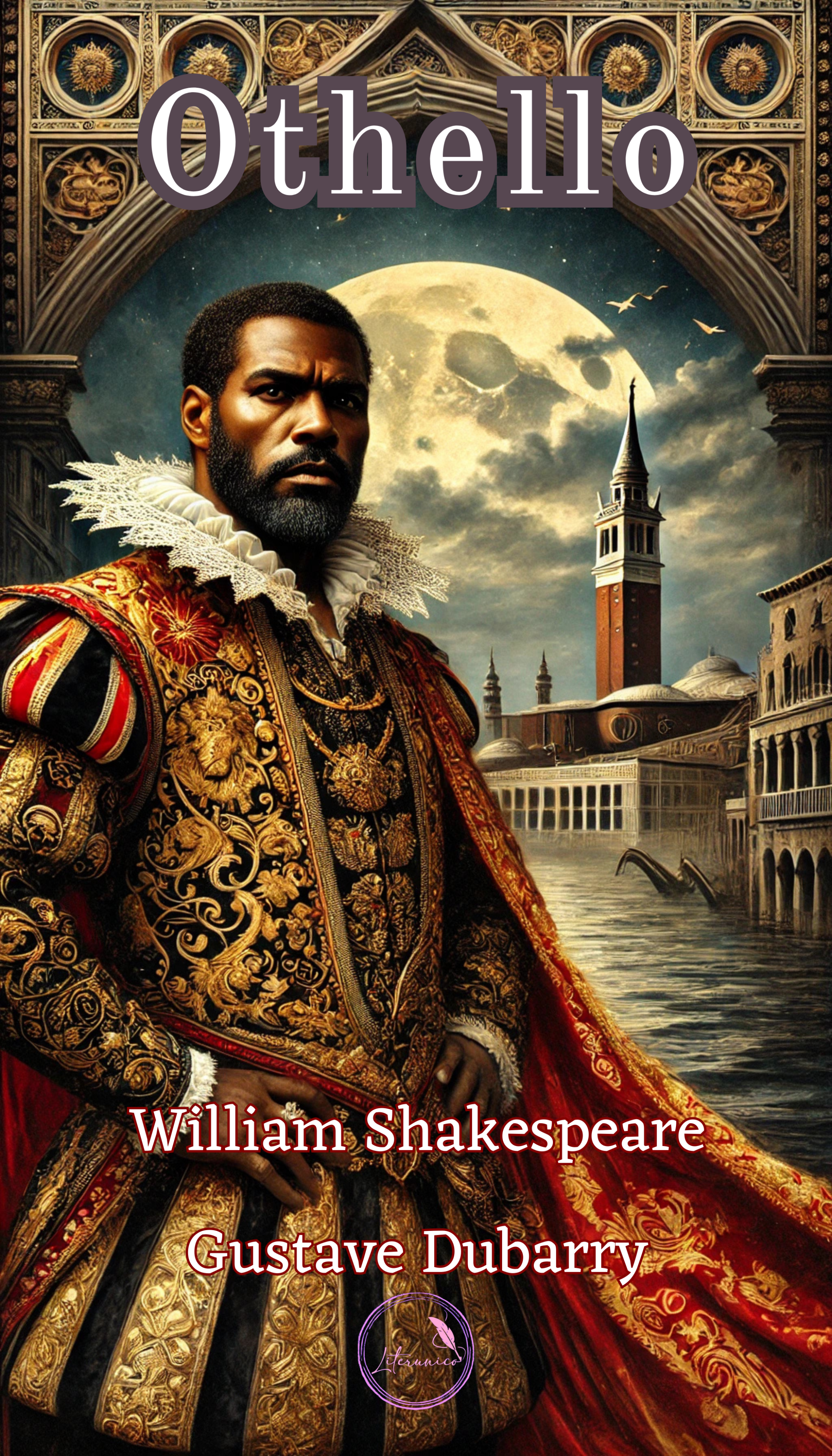 Othello
Por Gustave Dubarry e William Shakespeare

No cenário majestoso e enigmático de Veneza, Othello, um general mouro de valor inquestionável, conquista a admiração e o respeito de uma cidade que, ao mesmo tempo, teme sua ascendência e poder. Em meio a intrigas políticas e preconceitos velados, Othello encontra amor verdadeiro nos braços de Desdêmona, uma jovem de rara coragem e pureza, cuja paixão desafia as convenções sociais de sua época.

Mas, a inveja segue seu caminho no coração de Iago, um homem consumido pelo ressentimento e pela ambição. Com uma habilidade maquiavélica, ele manipula o ciúme e a insegurança de Othello, transformando amor em desconfiança e honra em tragédia.

Esta nova edição, enriquecida pelas nuances narrativas de Gustave Dubarry e a poesia atemporal de William Shakespeare, revisita a clássica tragédia, expandindo seus temas de lealdade, poder e o custo devastador das paixões humanas.

Com diálogos vibrantes e uma narrativa que ecoa os dilemas contemporâneos, Othello é uma obra-prima sobre a fragilidade da confiança e a força destrutiva das palavras.