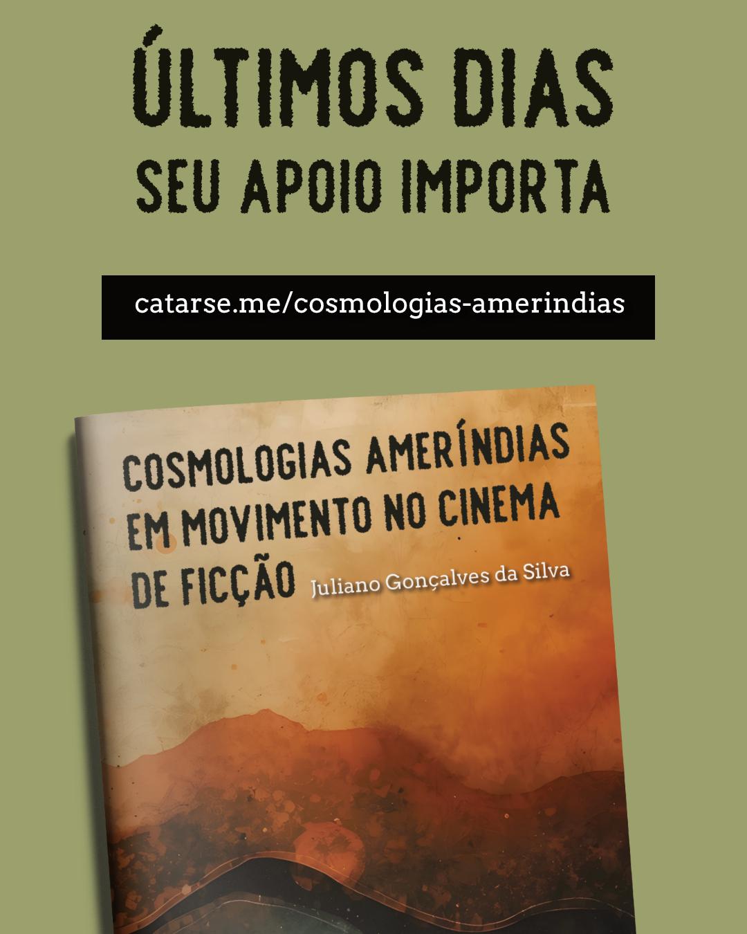 Estamos nos últimos dias da campanha, que encerra em 10 de maio. Cada apoio faz diferença para ampliar a circulação do livro Cosmologias ameríndias em movimento no cinema de ficção.Se você estava pensando em apoiar, esse é o momento. Dá tempo de garantir o livro por valor promocional e ajudar esse projeto a chegar a mais pessoas.Apoie em: https://catarse.me/cosmologias-amerindias

Fonte: https://mastodon.social/@monstro/116529273365378828
#fediverse #livro #literatura
