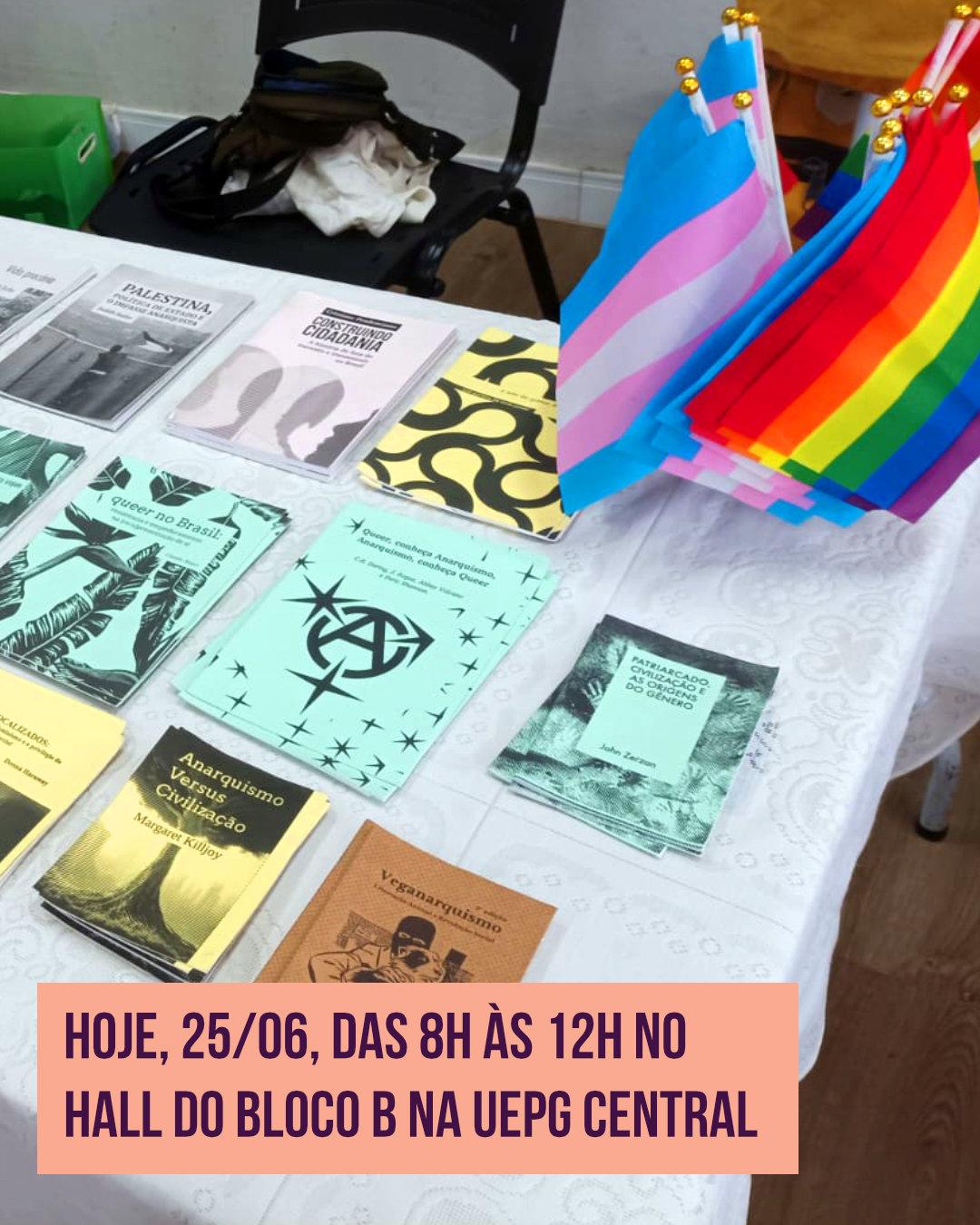 Hoje, 25/06, das 8h às 12h, a Editora Monstro dos Mares está no hall do Bloco B da UEPG Central, em Ponta Grossa (PR), com a presença de Caronte Mayer.Livros e zines do catálogo disponíveis para consulta e aquisição, além de um espaço para conhecer de perto o trabalho da editora e conversar sobre publicações independentes.Passa por lá e fortalece a produção editorial autônoma.

Fonte: https://mastodon.social/@monstro/116810970222814999
#fediverse #livro #literatura