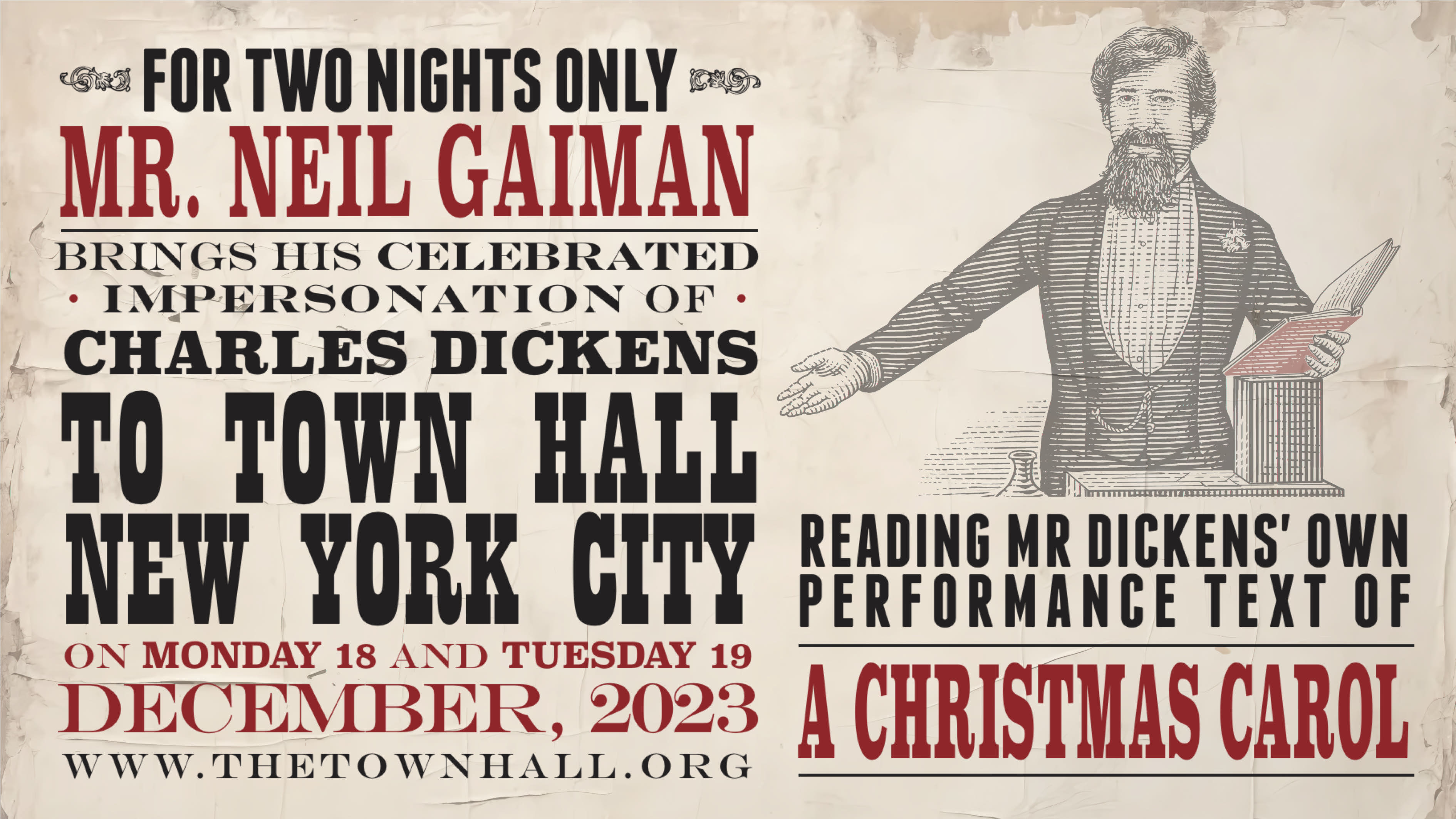 Escrevi um post no blog sobre meu retorno ao papel de Charles Dickens, pela primeira vez em uma década, em https://journal.neilgaiman.com/2023/10/for-two-nights-only-christmas-carol.html TOWN HALL de Nova York, 18 e 19 de dezembro. Os ingressos estarão à venda nesta sexta-feira.

Fonte: https://mastodon.social/@neilhimself/111330444953401481
#fediverse #literatura
